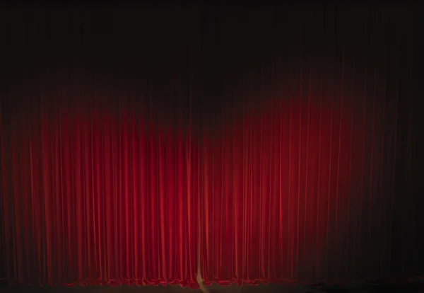 stock image Waved velvet theater curtain