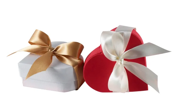 stock image Heart shaped gift box