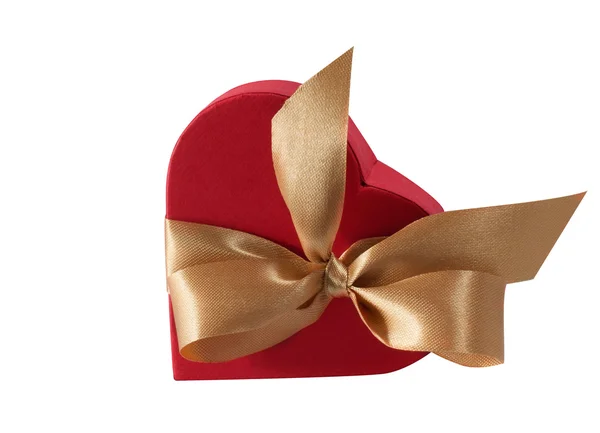 stock image Heart shaped gift box