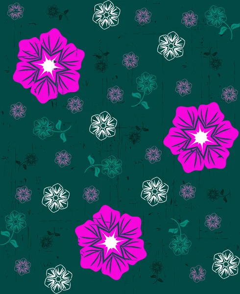 Πολύχρωμο floral ομοιογενές φόντο — Διανυσματικό Αρχείο