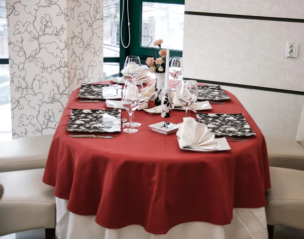 Restaurante moderno mesa de cena —  Fotos de Stock
