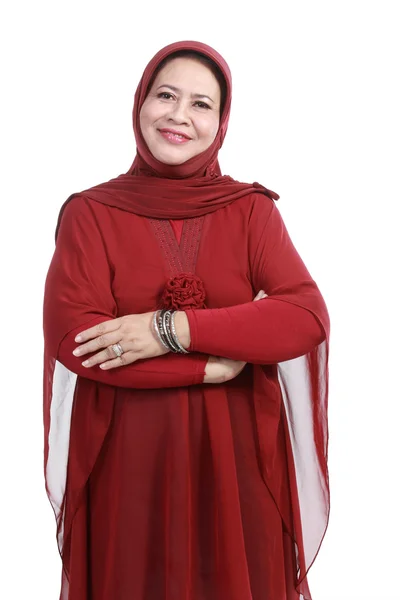 Sebevědomá muslimská žena — Stock fotografie
