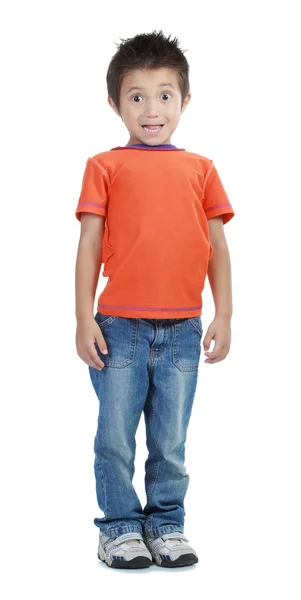 Boy standing on floor — Stock Photo, Image