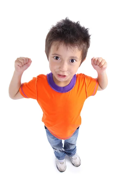Happy little boy standing — Stock Photo, Image