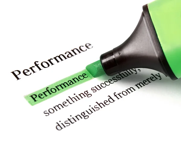 Highlighter and word performance — Stock Photo, Image