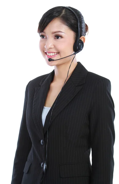 Kobieta - operator obsługi klienta — Zdjęcie stockowe