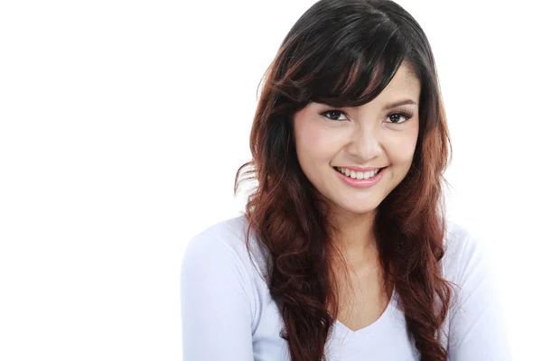 Asiatisk kvinna leende — Stockfoto