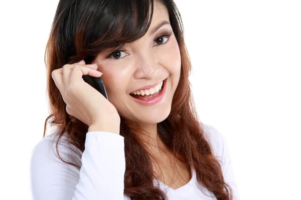 Attractive woman on the phone — Stock Photo, Image