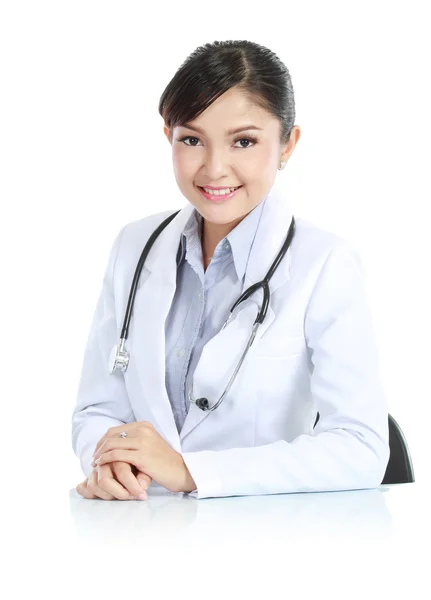 Smiling medical doctor with stethoscope — Stock Photo, Image