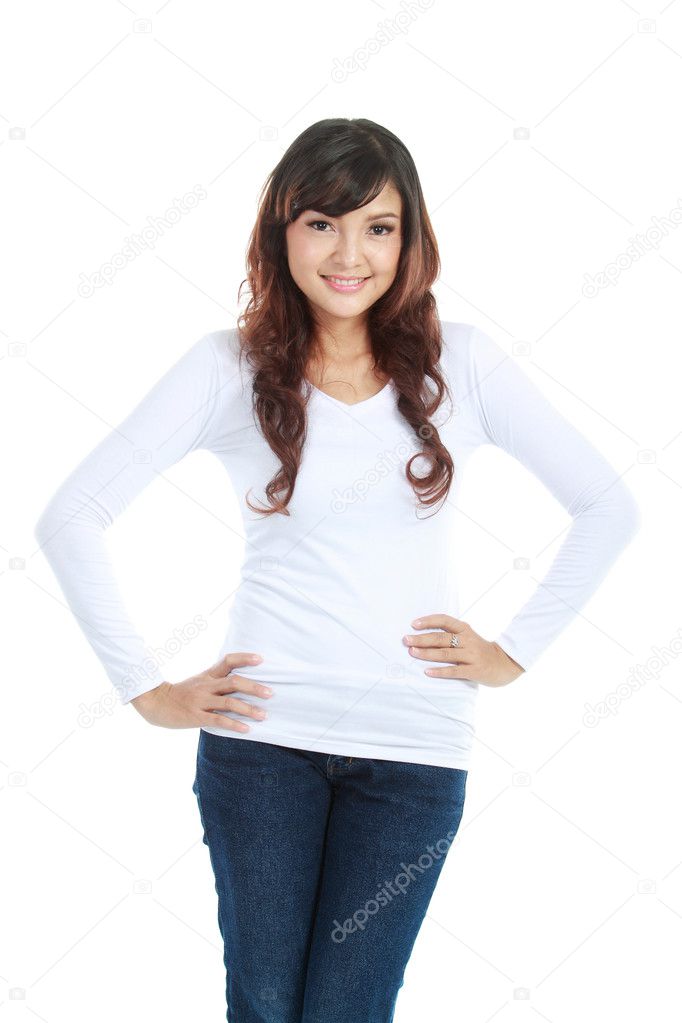 Young casual woman