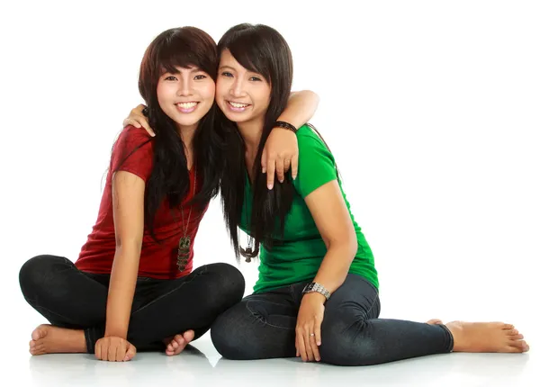 Twee tiener meisjes beste vriend — Stockfoto