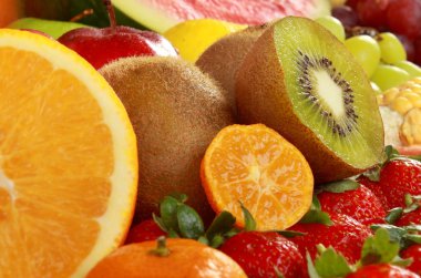 Fresh fruits clipart