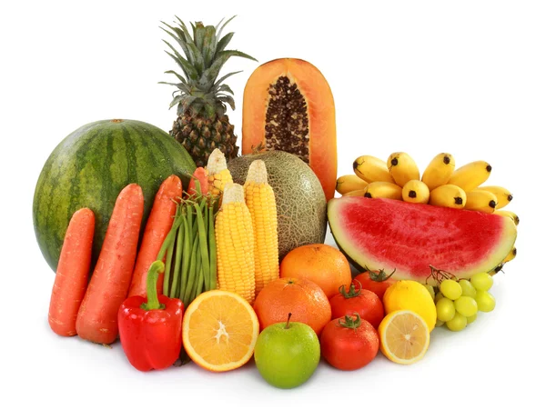 Frutas e legumes coloridos — Fotografia de Stock
