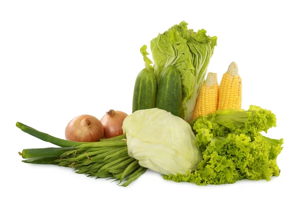 Зелені свіжі здорові овочі — стокове фото