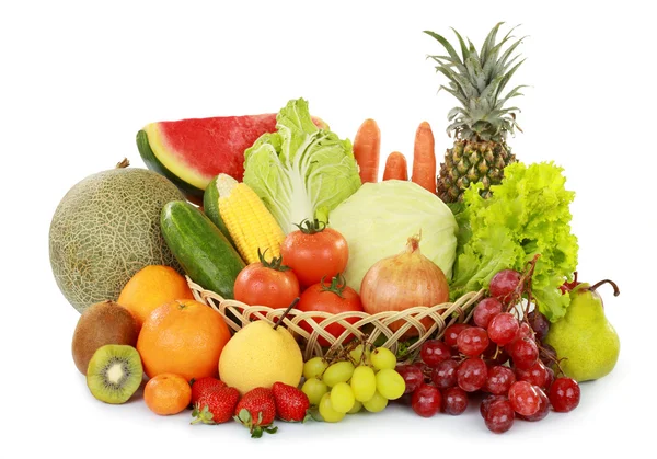Friss gyümölcs és zöldség — Stock Fotó