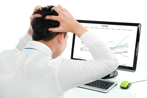 Business man having stress — Stock Photo, Image