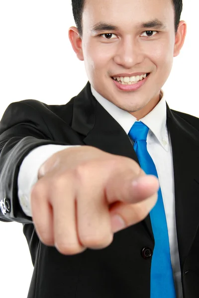 Affärsman som pekar på dig — Stockfoto