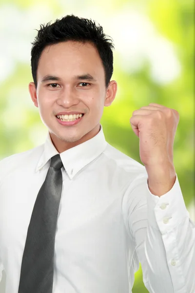 Happy business man success — Stock Photo, Image