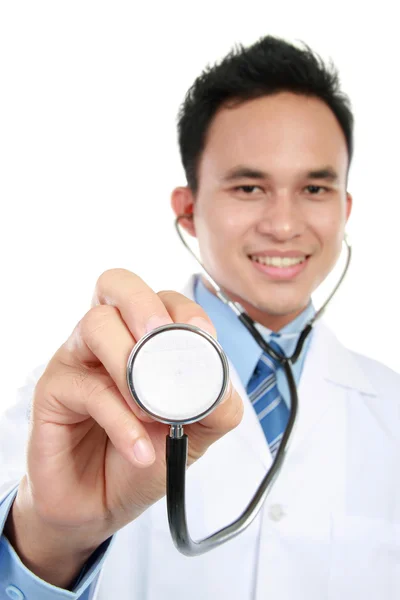 Lekarz z stetoskop — Zdjęcie stockowe