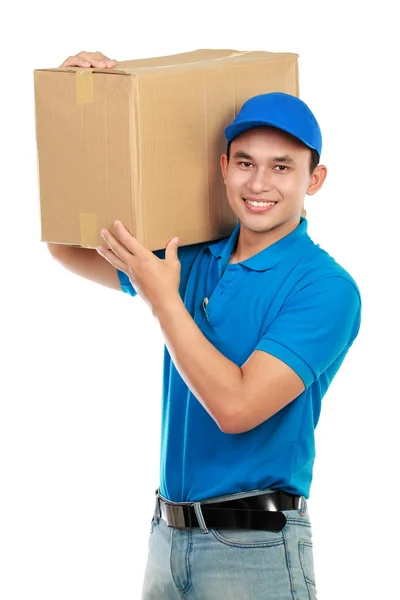 Uomo di consegna — Foto Stock
