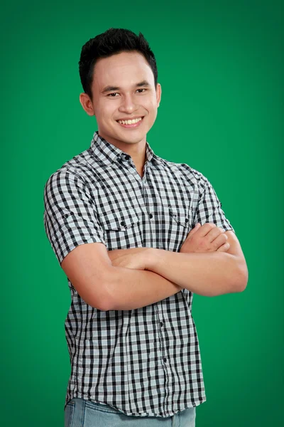 Happy asian male smiling — Stock Photo, Image