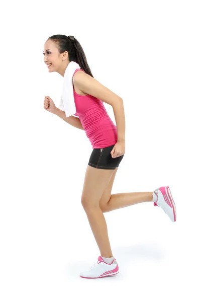 Löpande kvinna — Stockfoto