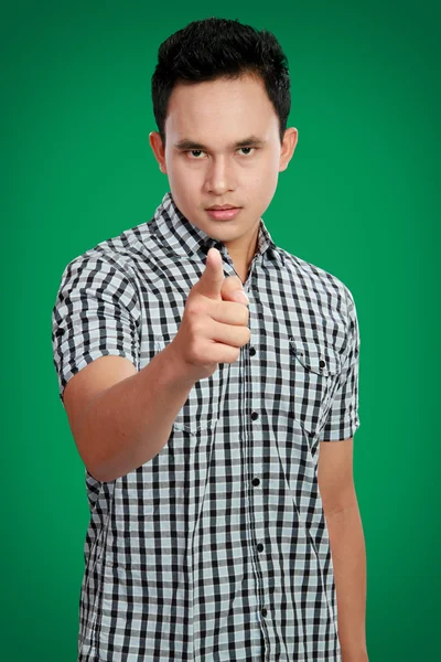 Man pointing finger at you — Stock Photo, Image