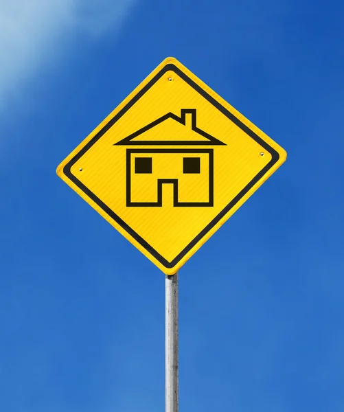 房子标志 — 图库照片