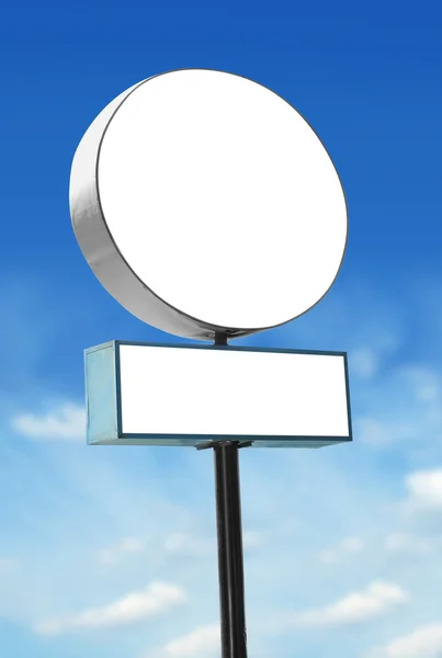 Placa de sinal em branco — Fotografia de Stock