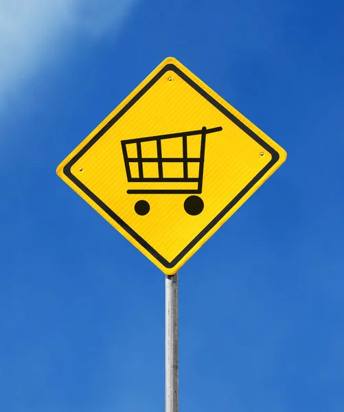 Tilføj til indkøbskurv tegn - Stock-foto