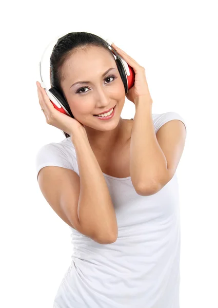 Listening to the music — Stock Photo, Image