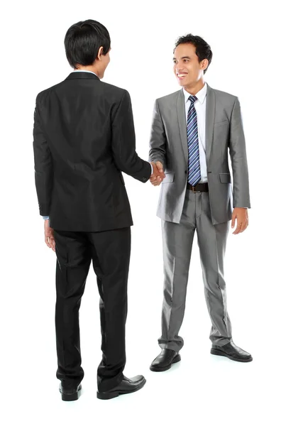 Business colleagues shaking hands — Stock Photo, Image