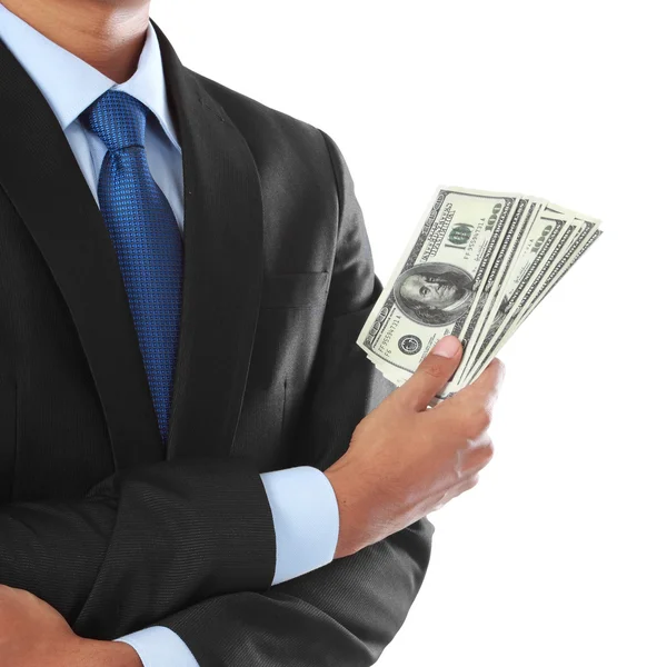 Businessman's hand with money — Stock Photo, Image