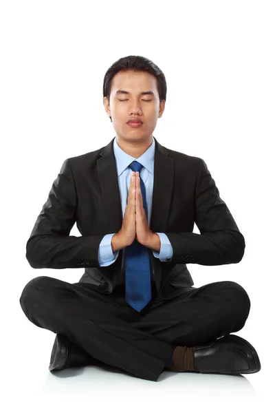 stock image Businessman yoga