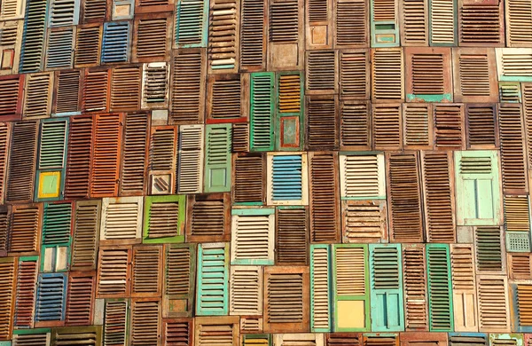 Textura de madeira janela abstrata — Fotografia de Stock