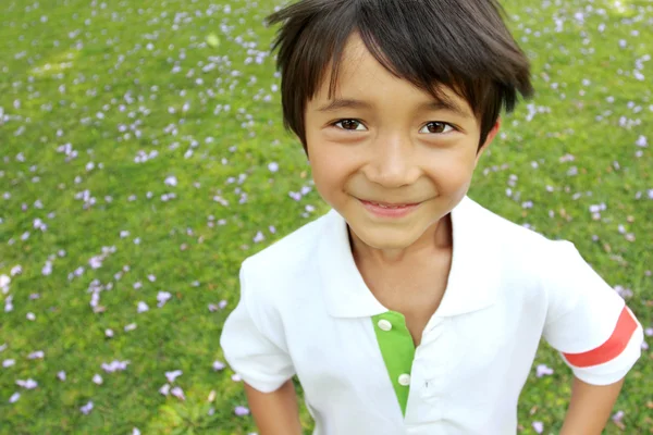 Running little boy — Stock Photo, Image