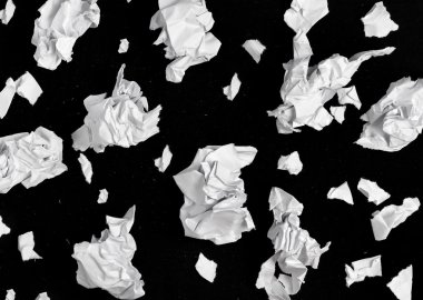 Crumpled papers clipart