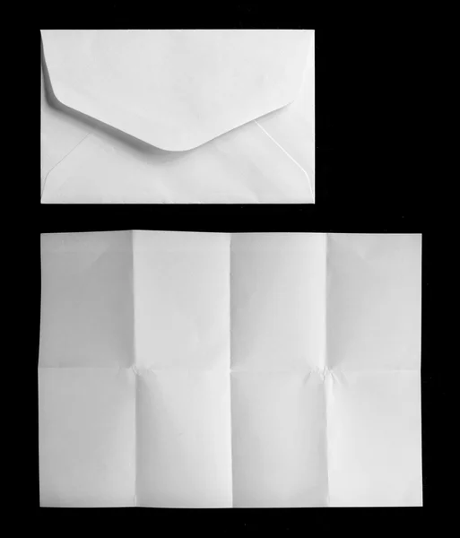 Zarf ve kağıt — Stok fotoğraf