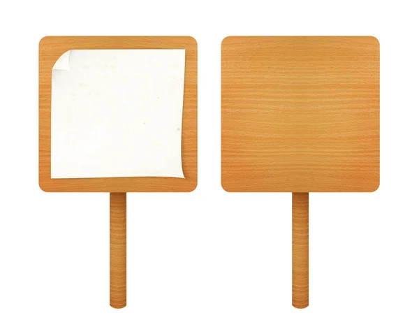 Papel sobre tabla de madera — Foto de Stock