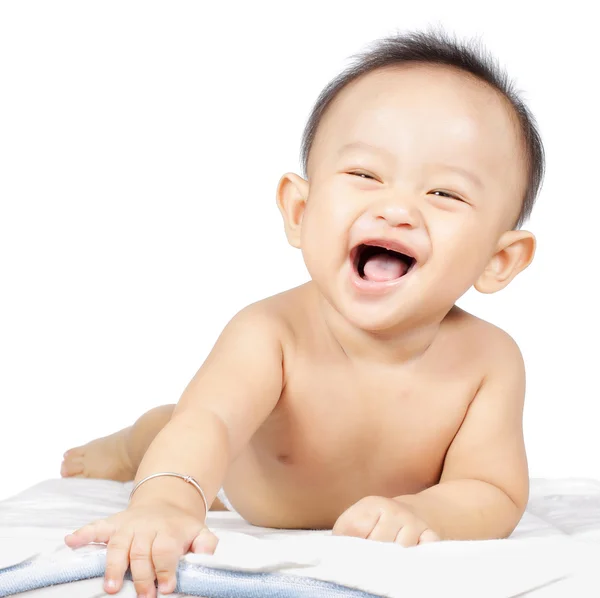 Bebê rir — Fotografia de Stock