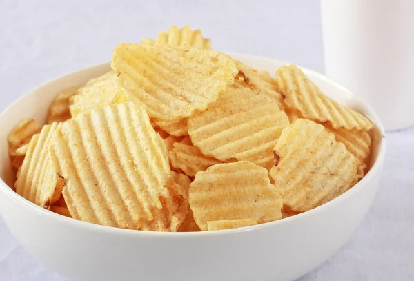 Aardappelen chips — Stockfoto