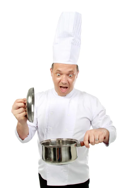Šéfkuchař šokován — Stock fotografie