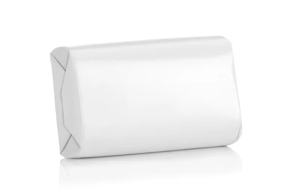 Beyaz şal kutu paket — Stok fotoğraf