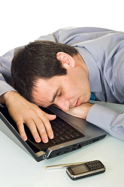 Businessman sleeping — Stock Photo, Image