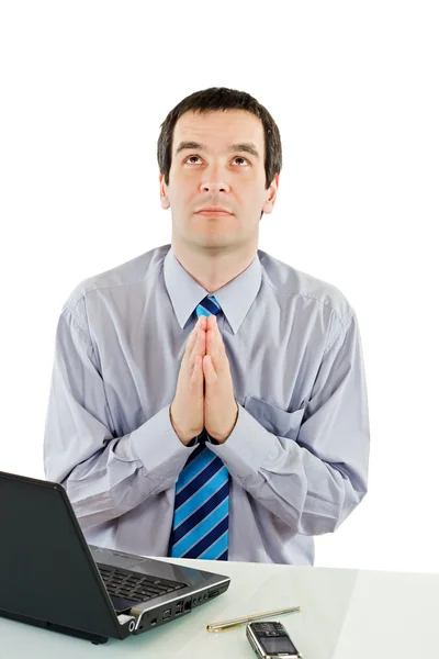 祈祷的商人 — 图库照片