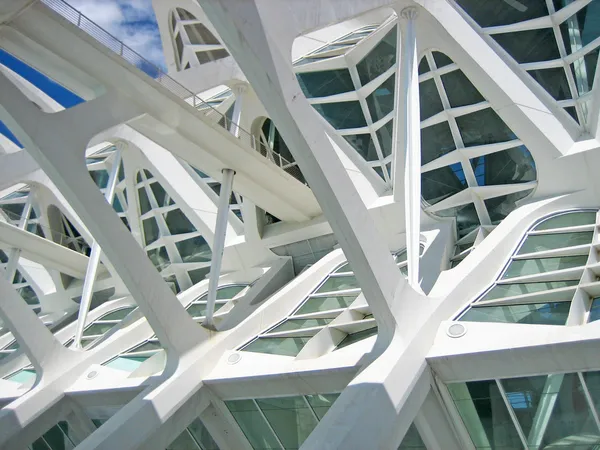 Detalhes estruturais de uma arquitetura contemporânea — Fotografia de Stock