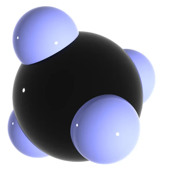 Природний газ. Метан. Ч4. Ізольовані . Стокове Фото