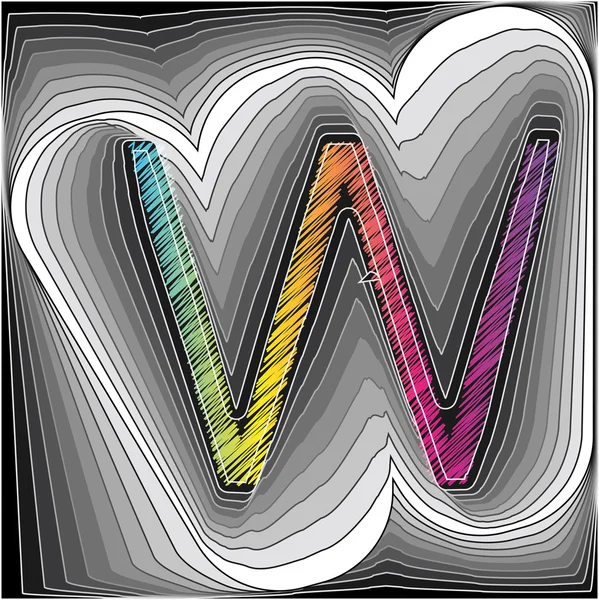Fonta abstrak. Ilustrasi vektor - Stok Vektor