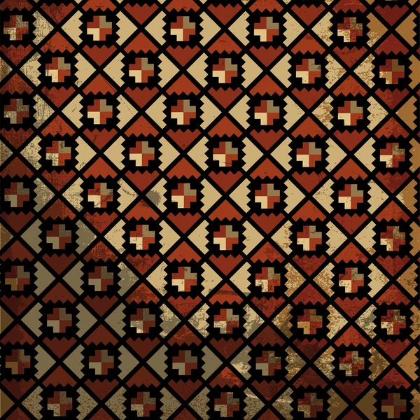 Grunge-Inka-Muster. Vektorillustration — Stockvektor
