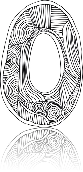 Carta dibujada a mano abstracta. Ilustración vectorial — Vector de stock